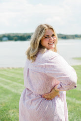 The Christine Shirt Dress in Lavender Taffy Plus Size