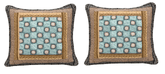 Set of Two Gallery of Roses Bohemian Cushion Covers - 2-PCS - 18" (JHW-546-CC)