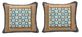 Set of Two Gallery of Roses Bohemian Cushion Covers - 2-PCS - 18" (JHW-546-CC)
