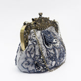 Embroidered Rose with Sequins Beads Evening Clutch Bag (MAC291)