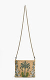 Desert Oasis Embellished Clutch – Artisan Luxe Handwoven Jacquard