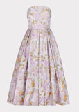 Anastelle Strapless Jacquard Maxi Dress