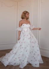 Evangeline Summer Garden Wedding Party Maxi Dress