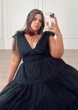 Jeanne Black Party Dress Black