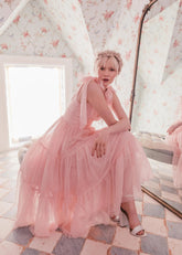 Jeanne Midi Dress Pink Plus Sizes