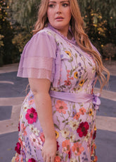 Jubilee Midi Dress Lilac Plus Size up to 6X