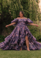 Saint Purple Summer Garden Wedding Party Dress