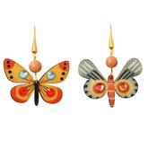 Hand Crafted Multicolor Butterfly Earrings by Laliblue