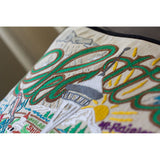 100% Organic Cotton Seattle, WA Hand-Embroidered Artisan Pillow