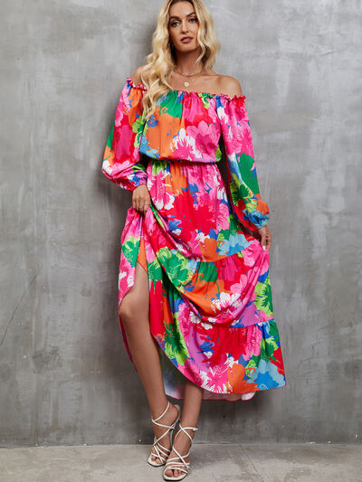 Off the 2024 shoulder tropical dress