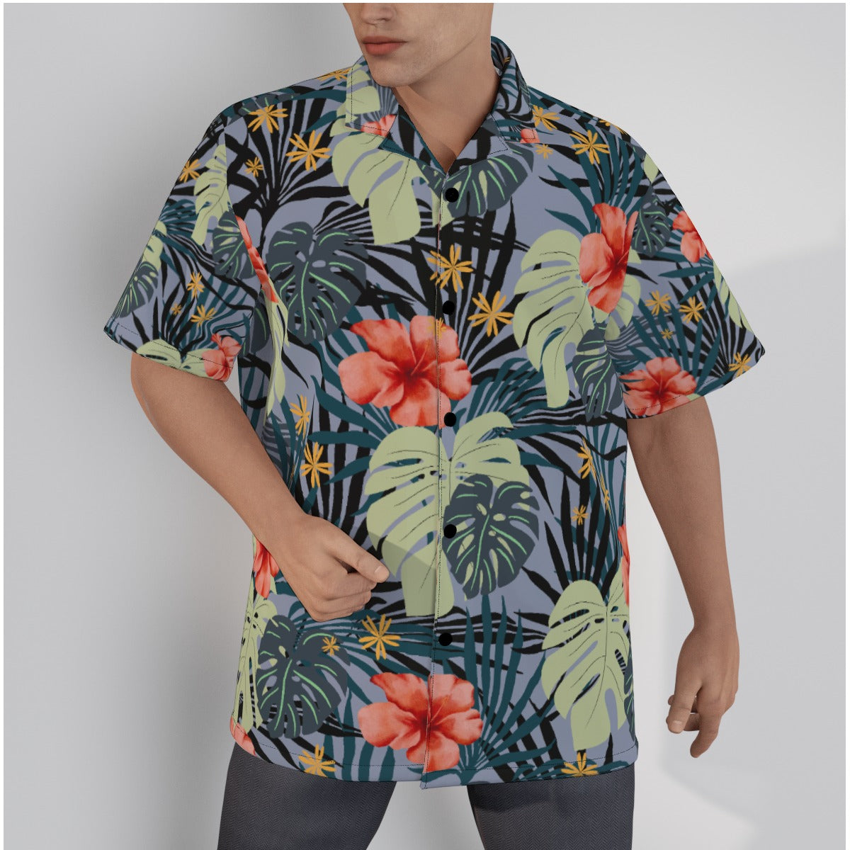 Yoycol Men's Classic Hawaiian Shirt 5XL / Print As Shown