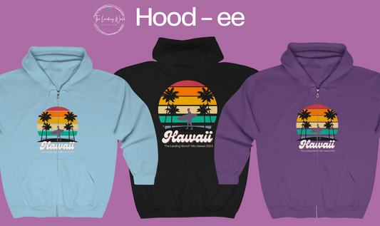 Hawaii Hoodies in Multiple Colors - Perfect Soft Hoodie for Long Flights to Hawaii, Bali, Thailand