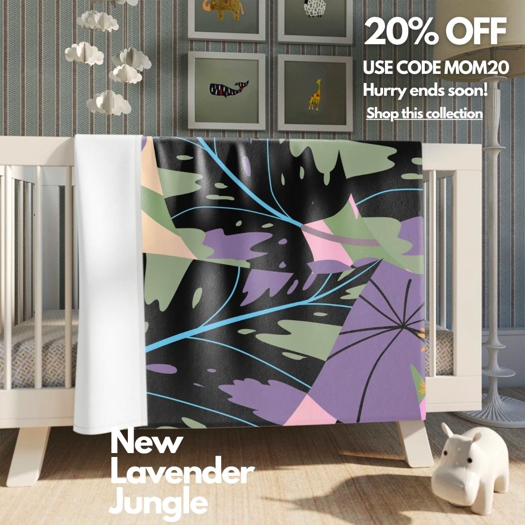 New Exclusively Designed Lavender Jungle Tropical Home Decor Collection