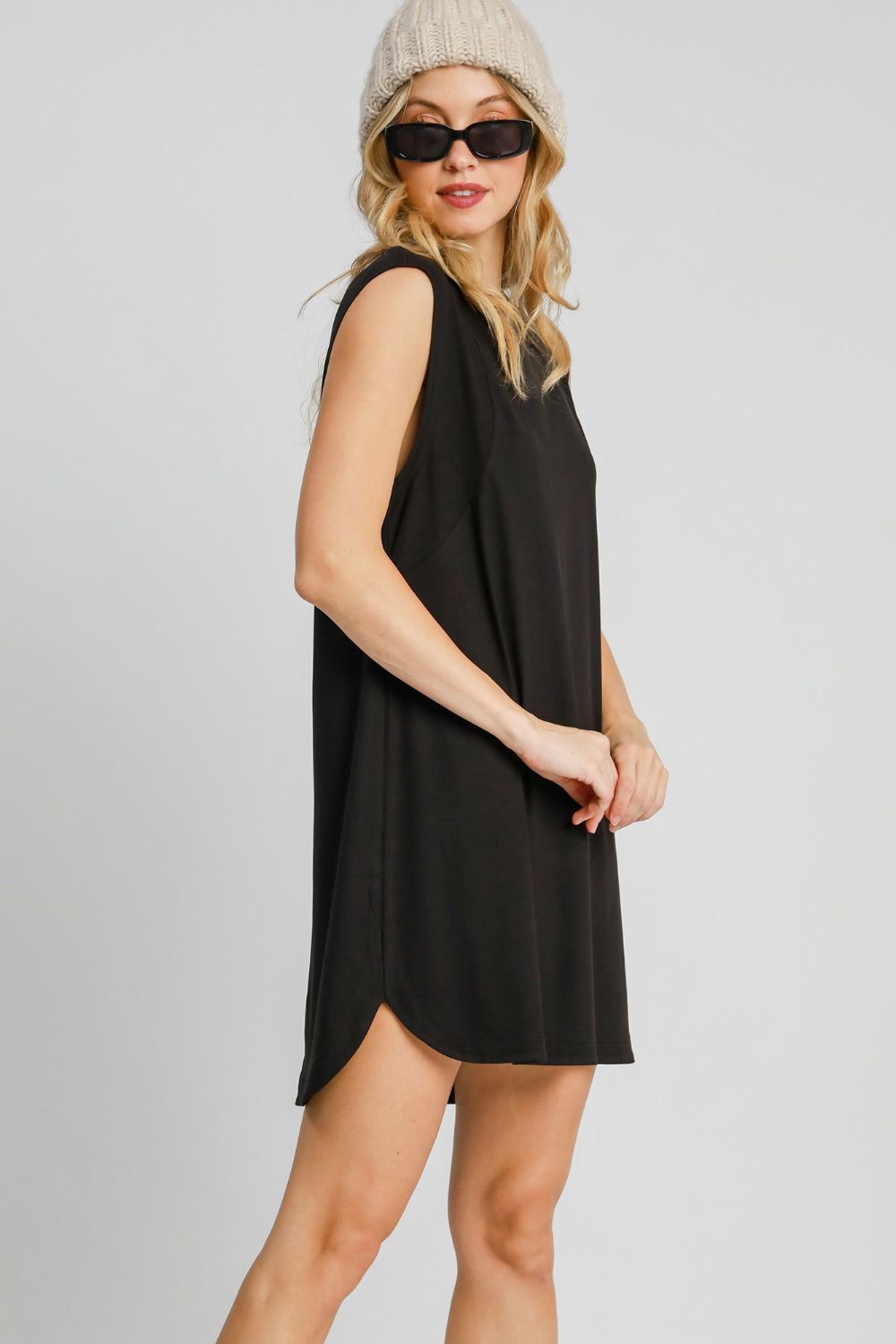 Neck Sleeveless  Resort Mini Dress