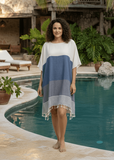 Handwoven Multi Color Tunic Beach Cover Up