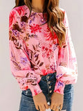 Floral Lantern Sleeve Summer Blouse