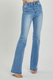 Full Size High Rise Button Fly Bootcut Jeans