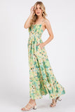 Back Ruffled Hem Maxi Cami Dress