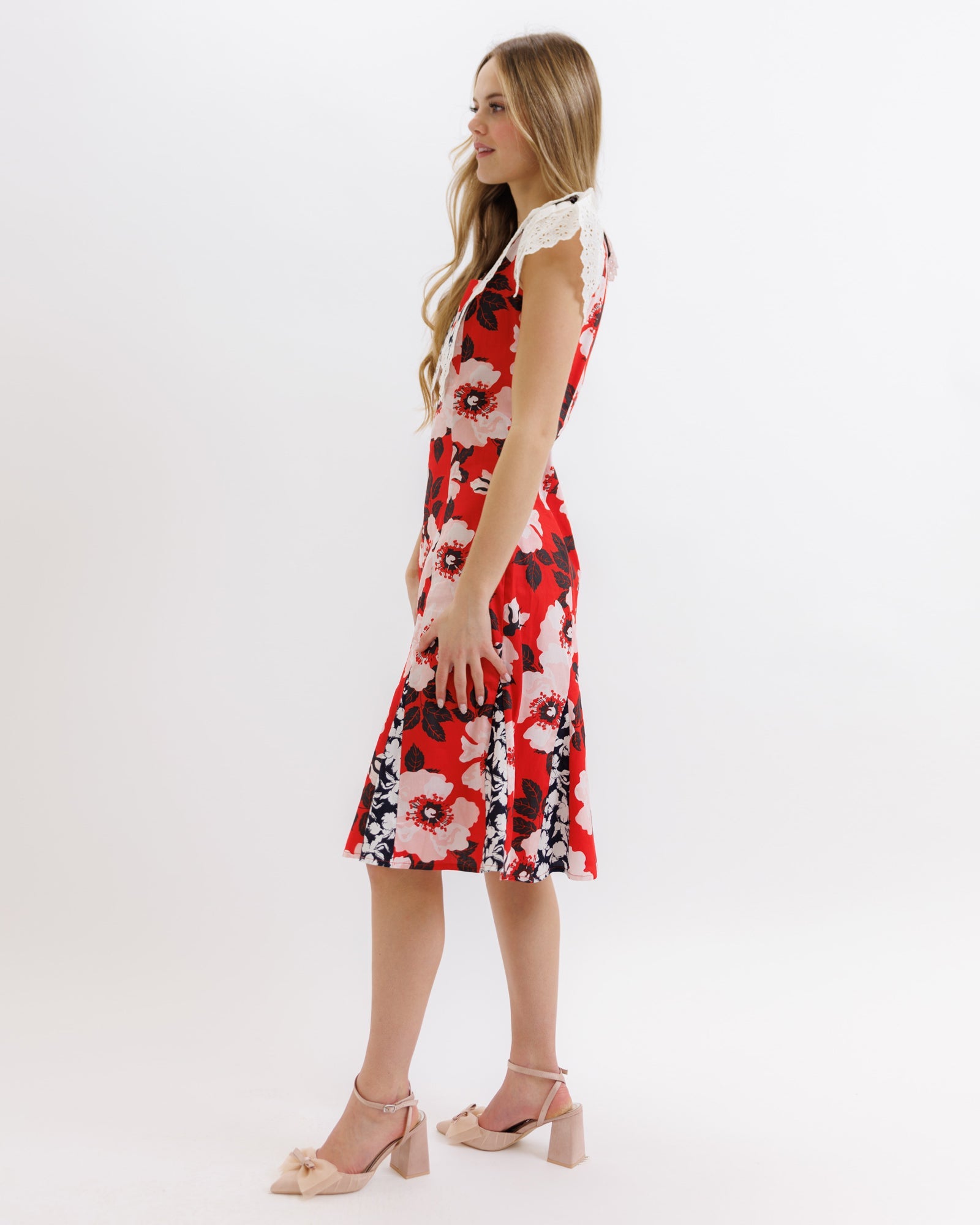 100% Cotton Bold Bloom Dress