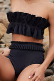 Ruffled Tie Back Two-Piece Resort Swim Set