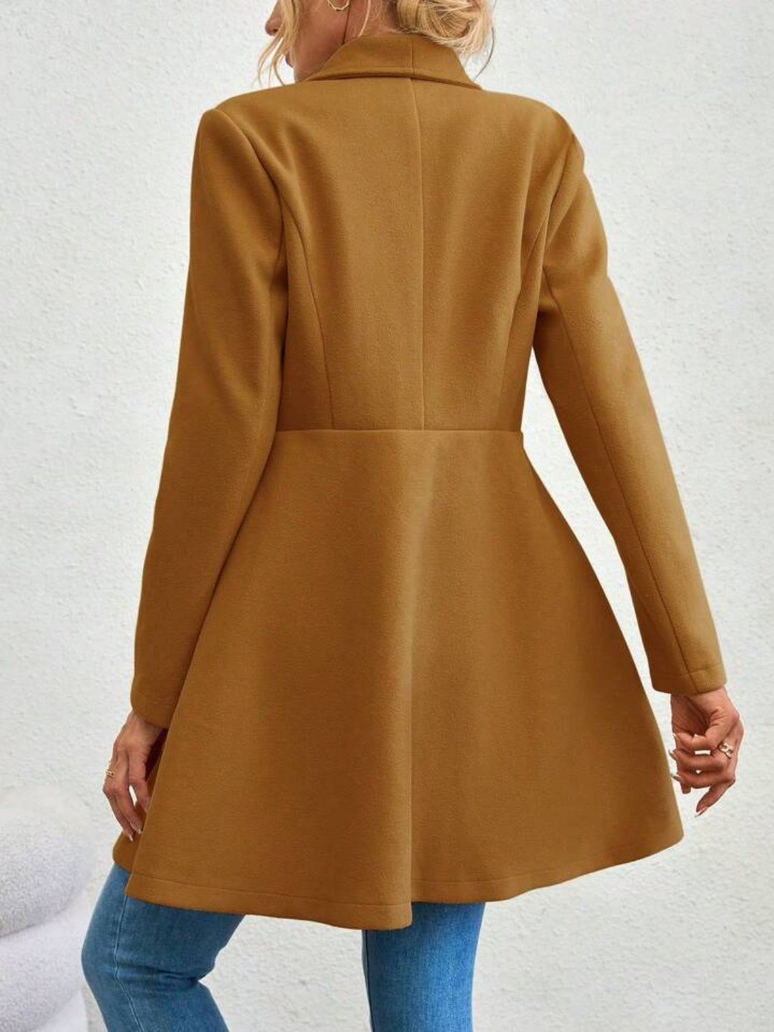 Women's Button Up Long Sleeve Coat