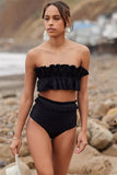 Ruffled Tie Back Two-Piece Resort Swim Set