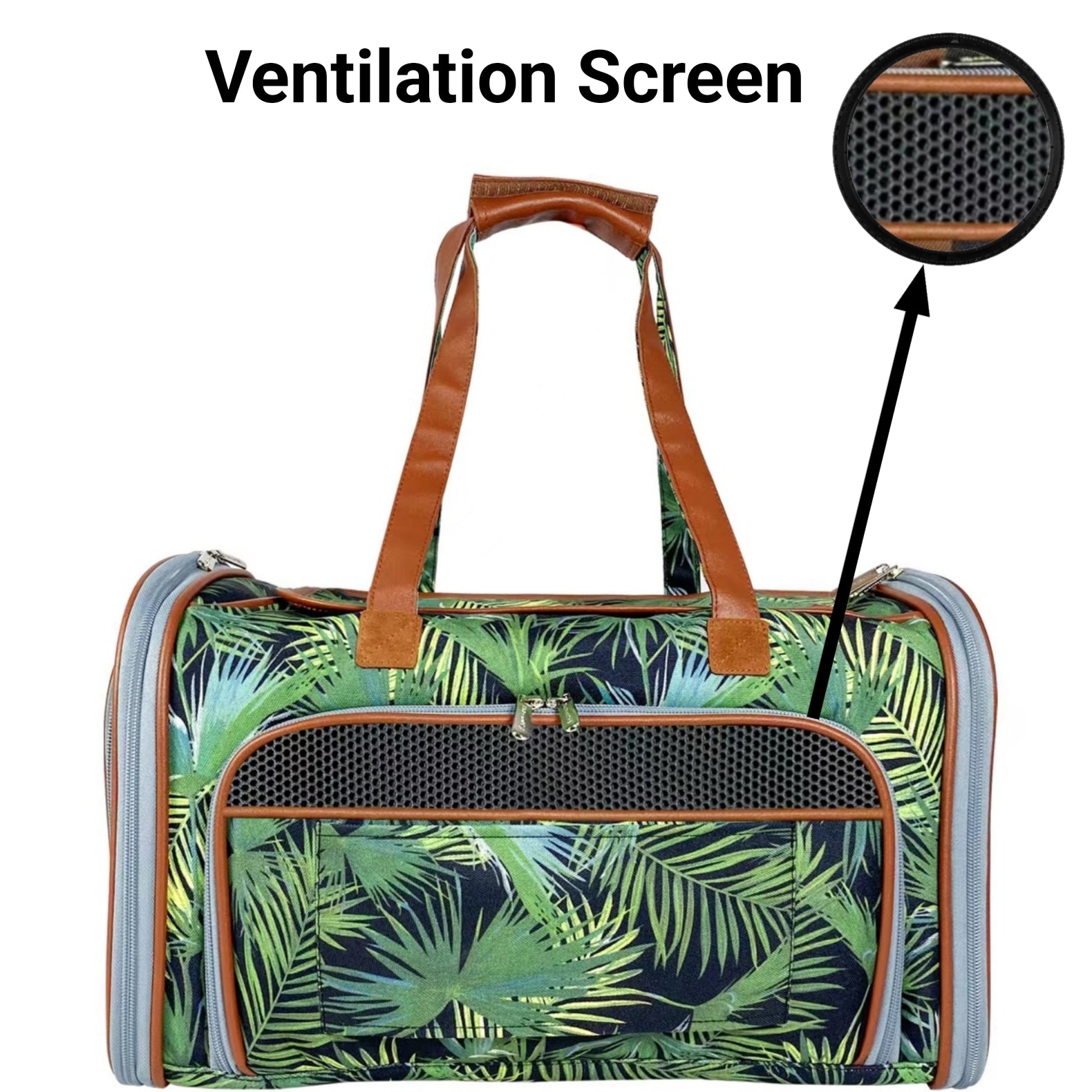Tropical Standard Size Airline Compliant Expandable Pet Carrier