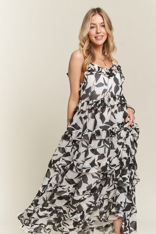 Ruffled Resort Maxi Ruffled Cami Dress