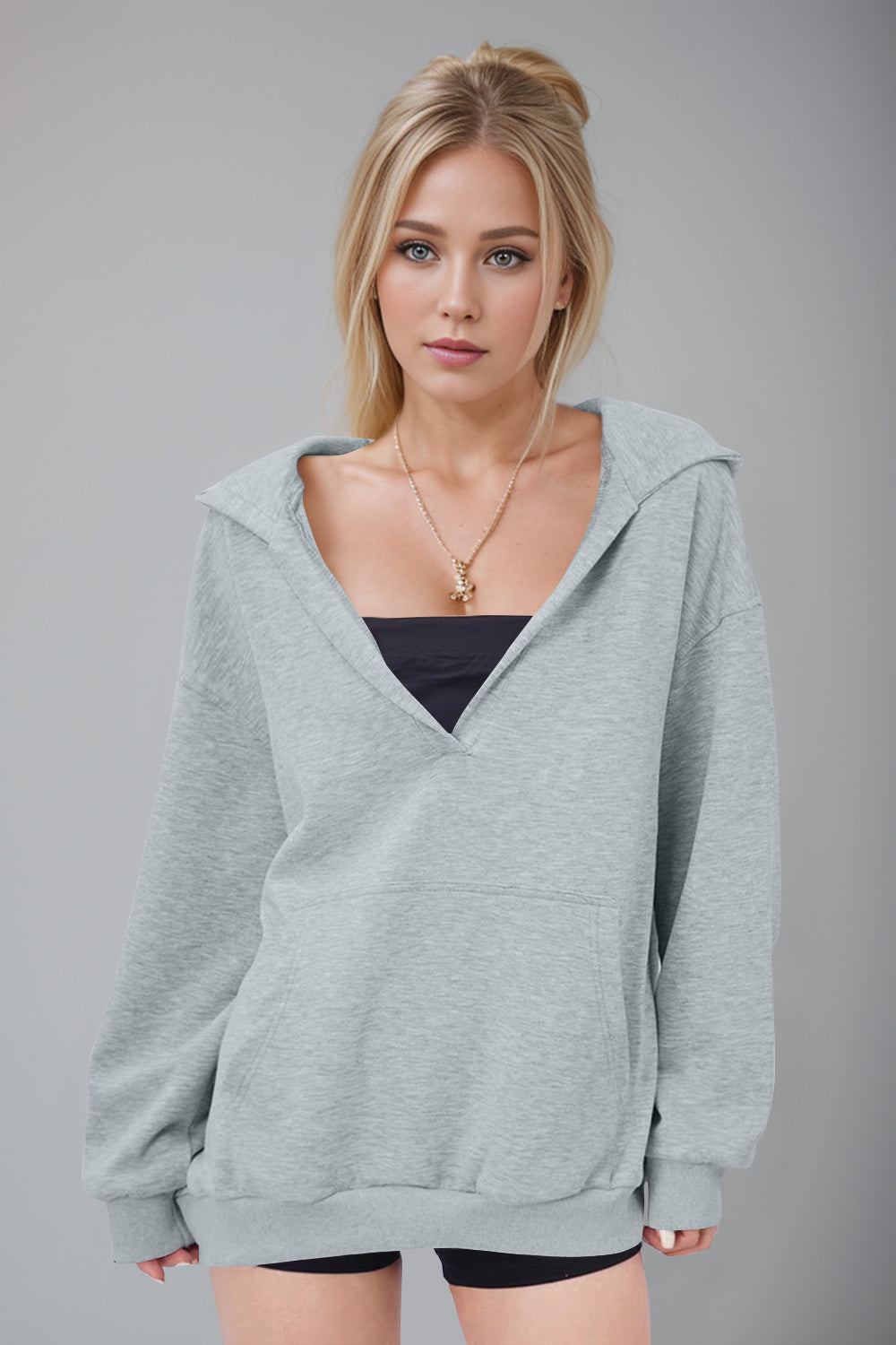 Pocket Long Sleeve Hoodie