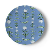 Blue Tulip Bone China Plate - Handmade to Order