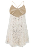 Sequin V-Neck Mini Cami Cocktail Dress