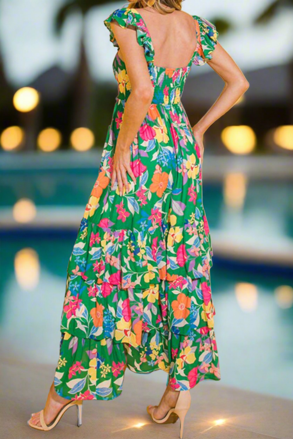 Floral Tiered Maxi Summer Dress