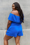 Plus Size  Off The Shoulder Summer Romper