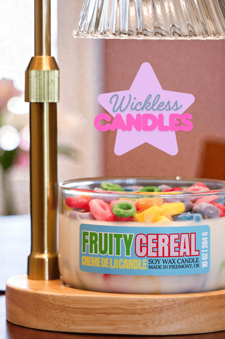 Handmade Fruity Cereal 9 oz | Wickless Dessert Candle