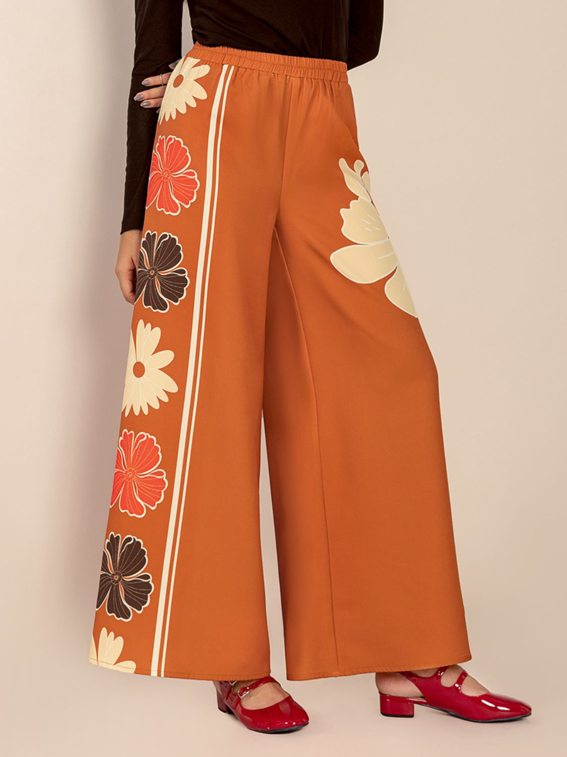 Floral Boho Wide Leg Resort Pants