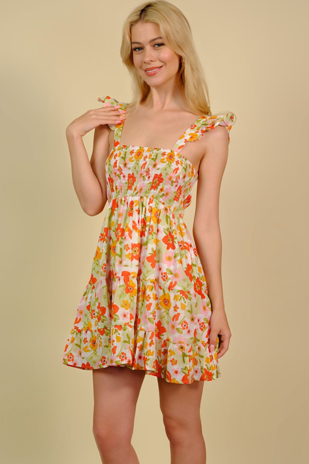 Floral Teen Mini Summer Dress