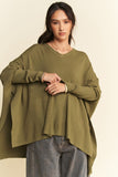 Batwing Sleeve Olive Resort Top