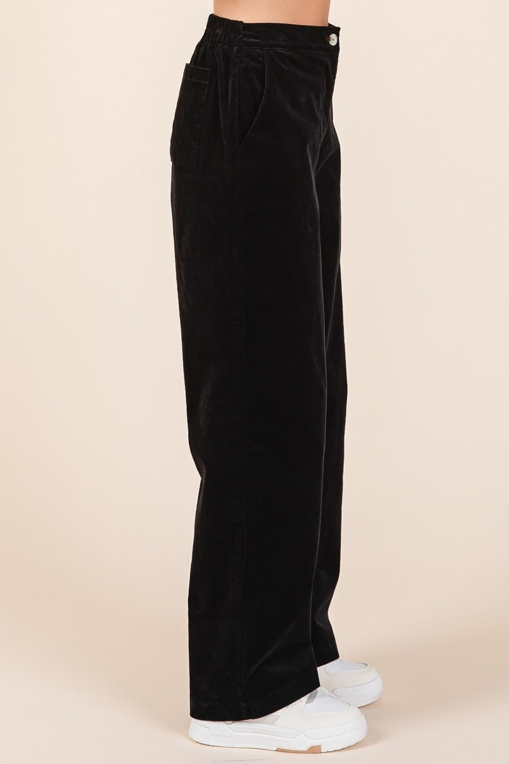 Corduroy Back Elastic Waist Resort Pants