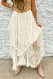 Lace Tiered Boho Skirt