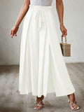 Tied Slit Wide Leg Resort Pants