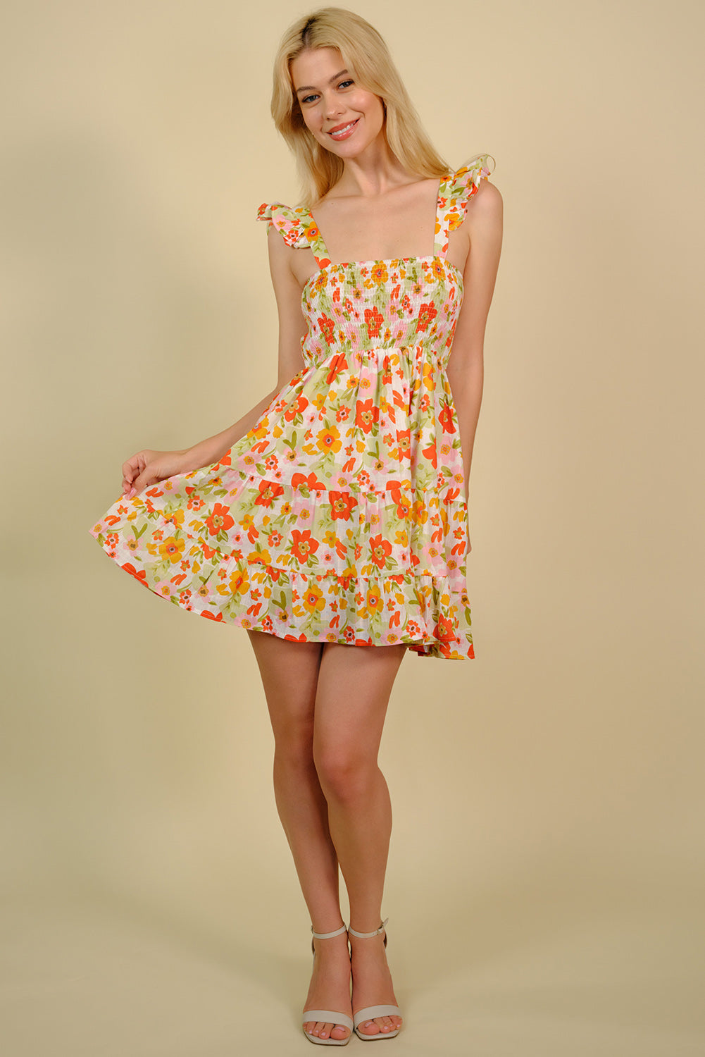 Floral Teen Mini Summer Dress