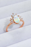 925 Sterling Silver Opal Ring