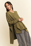 Batwing Sleeve Olive Resort Top