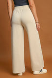 Full Size Drawstring Wide Leg Resort Pants with Pockets