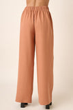 Pleat Detail Wide Leg Resort Pants