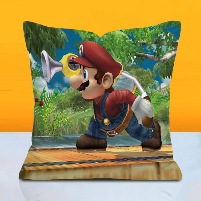 Super Mario Bros Pillow, Luigi Super Mario Bros Pillow with Cover