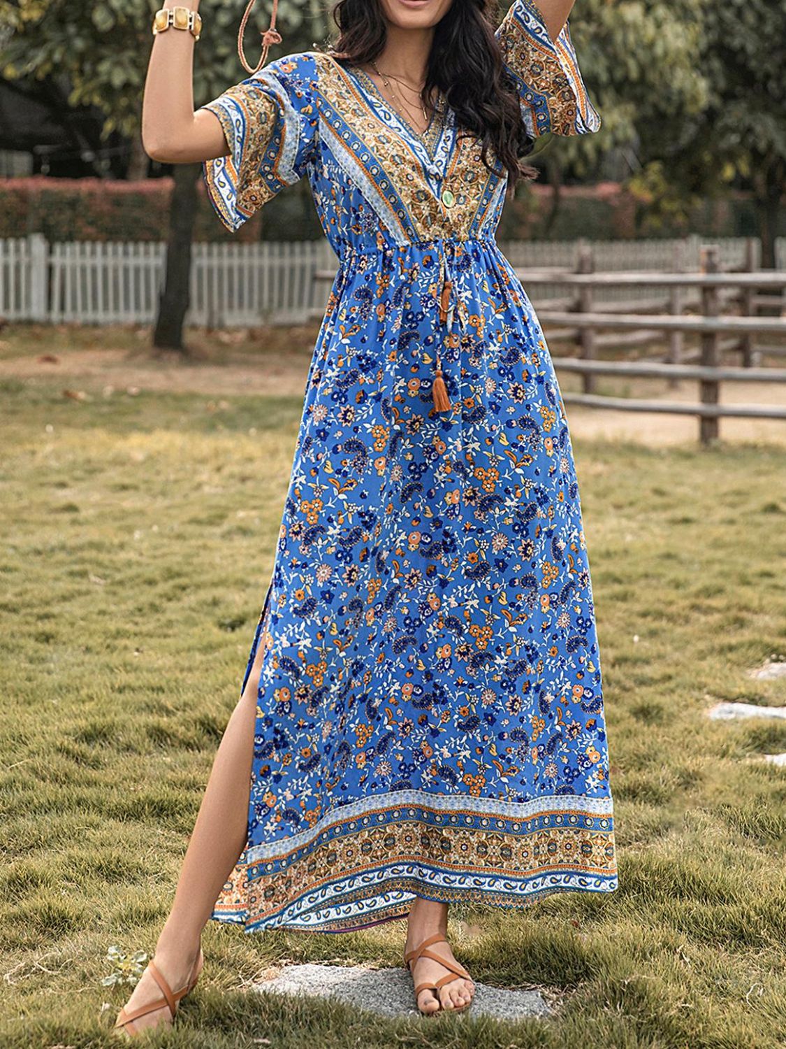 Boho Farm Girl Maxi Dress