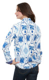 Cape Cod Top Linen Cotton Chinoiserie Print