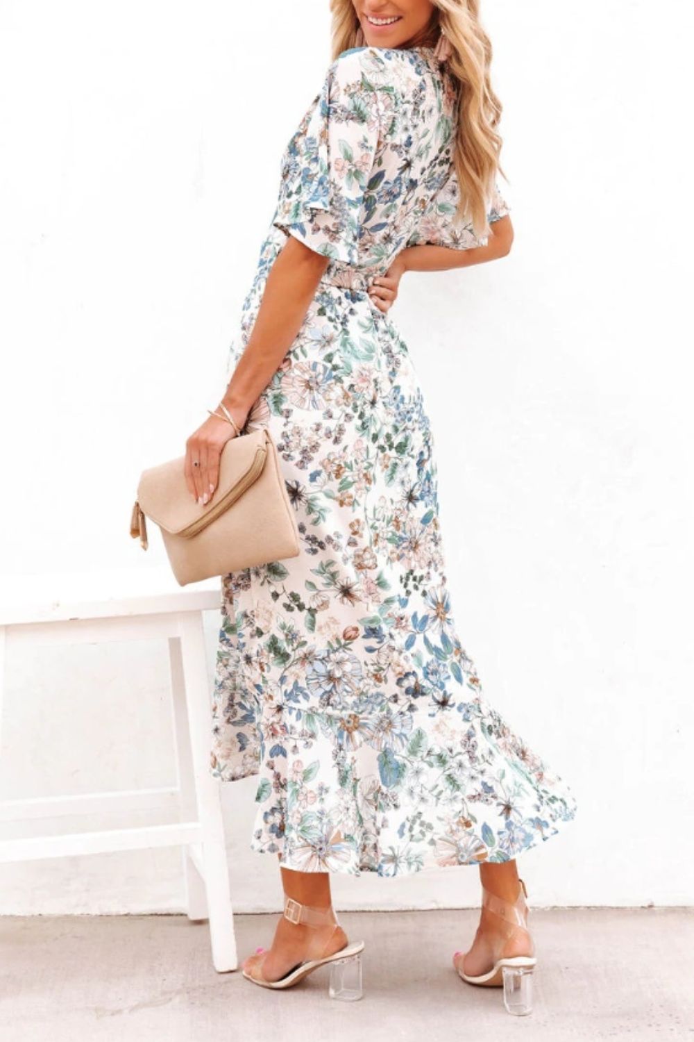 Summer Floral Midi Dress