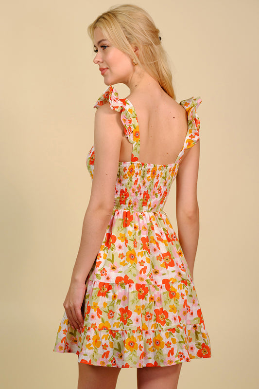 Floral Teen Mini Summer Dress
